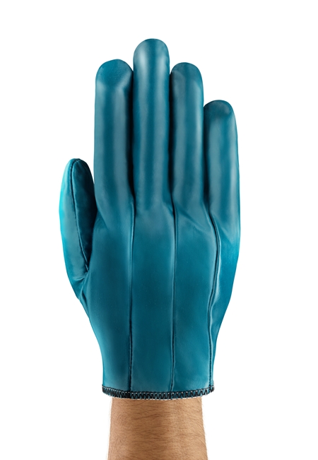 9 10 12x Ansell hynit 32-105 nitrilo trabajo guantes azul Gr 8